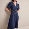 Robin Denim Maxi Dress - Dark Blue